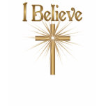 I Believe Gold Star Christian Tshirt I Believe Gold Star Christian Tshirt
