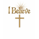 I Believe Gold Star Christian Tshirt I Believe Gold Star Christian Tshirt