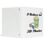 i believe in 3D movies binders