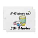 i believe in 3D movies Custom Invitations