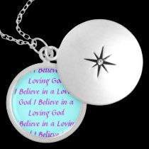 I believe in a Loving God necklaces