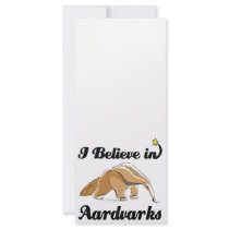 i believe in aardvarks custom rack cards