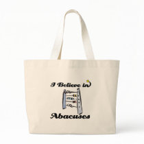 i believe in abacuses canvas bag