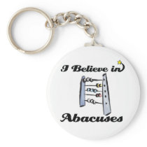 i believe in abacuses key chain