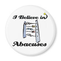 i believe in abacuses refrigerator magnets