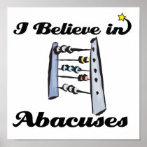 i believe in abacuses posters