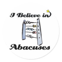 i believe in abacuses stickers