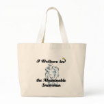 i believe in abominable snowman canvas bags