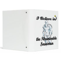 i believe in abominable snowman binders