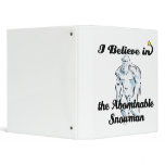 i believe in abominable snowman 3 ring binders
