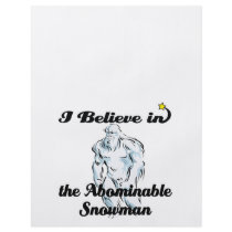 i believe in abominable snowman custom flyer