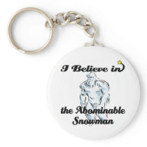 i believe in abominable snowman keychains