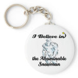 i believe in abominable snowman keychains