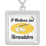 i believe in abracadabra necklace