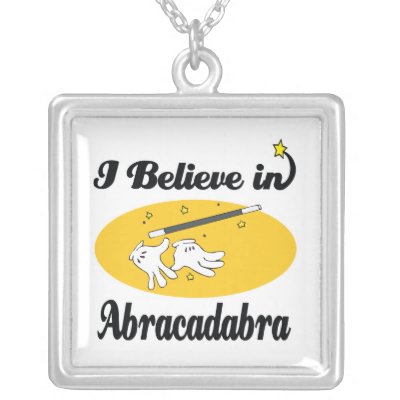i believe in abracadabra necklace Zazzle_necklace i believe in abracadabra necklace Zazzle_necklace
