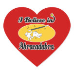 i believe in abracadabra heart sticker