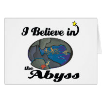 i believe in abyss greeting card