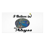 i believe in abyss custom photo card