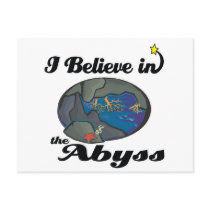 i believe in abyss post card