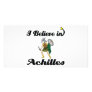 i believe in achilles customized photo card
