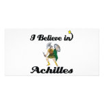 i believe in achilles customized photo card