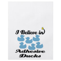 i believe in adhesive ducks flyer design