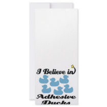 i believe in adhesive ducks custom rack cards