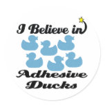 i believe in adhesive ducks stickers