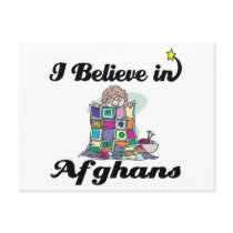 i believe in afghans postcard