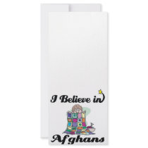 i believe in afghans custom rack cards