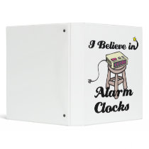 i believe in alarm clocks vinyl binder