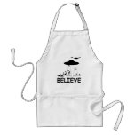 I believe in aliens aprons