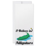 i believe in alligators full color rack card
