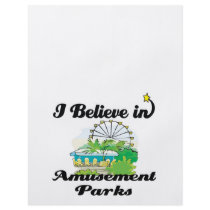 i believe in amusement parks flyer design