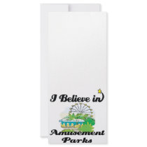 i believe in amusement parks full color rack card