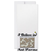 i believe in ant farms custom rack card