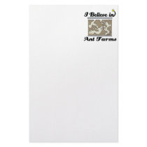 i believe in ant farms stationery