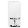 i believe in anubis rack card design