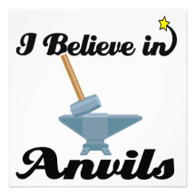 i believe in anvils custom invitations