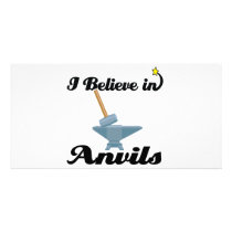 i believe in anvils photo greeting card