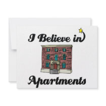 i believe in apartments custom invite