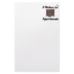 i believe in apartments stationery