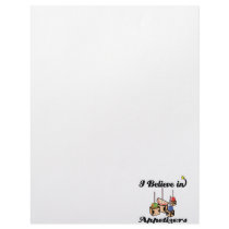 i believe in appetizers letterhead design