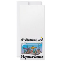i believe in aquariums rack card