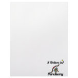 i believe in archery customized letterhead