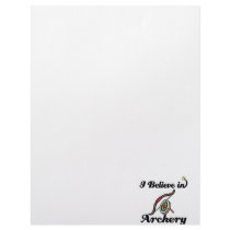 i believe in archery customized letterhead