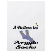 i believe in argyle socks flyer design