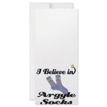 i believe in argyle socks custom rack card