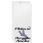 i believe in argyle socks rack cards