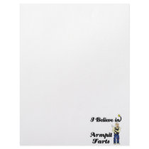 i believe in armpit farts custom letterhead